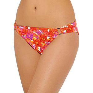 Hula Honey Swimwear Junior Floral O Ring Hipster Bikini Orange XL